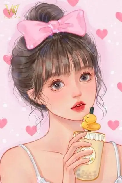 Ảnh cô gái hoạt hình ngộ nghĩnh và đáng yêu 11