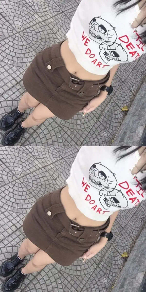 Ảnh con gái mặc váy ngắn che mặt - Phong cách thời trang trẻ trung 35