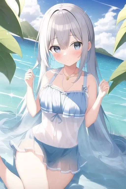 Top Ảnh Gái Anime Mặc Bikini Dễ Thương 34