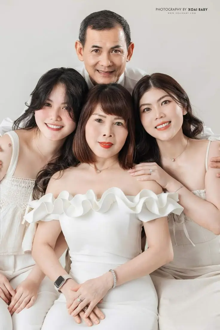 Ảnh Gia Đình Hoạt Hình 4 Người Với 2 Con Gái Đáng Yêu 76