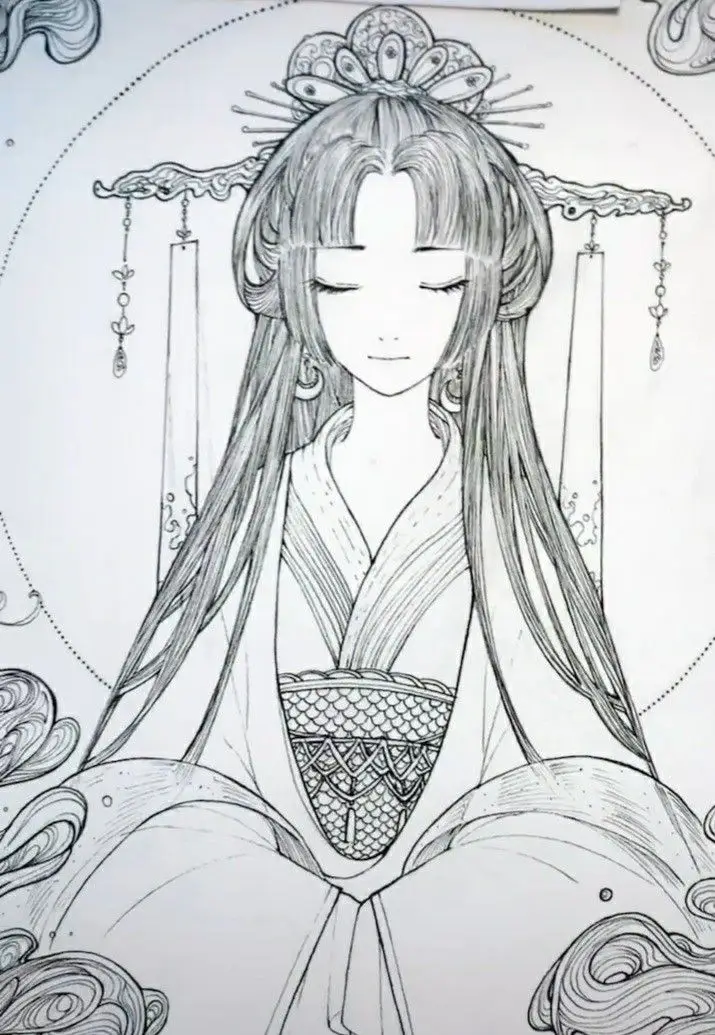 Anime Tranh Tô Màu Cổ Trang Trung Quốc - Hành Trình Vào Thế Giới Văn Hóa Đích Thực 30
