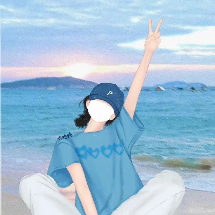 Bầu Trời Xanh: Ảnh Avatar Đẹp Dành Cho Con Gái 13