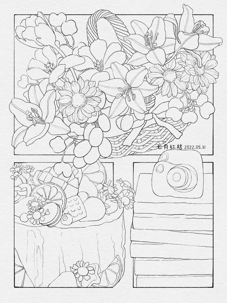 Thiết Kế Bình Hoa Tô Màu Lọ Hoa Độc Đáo 7