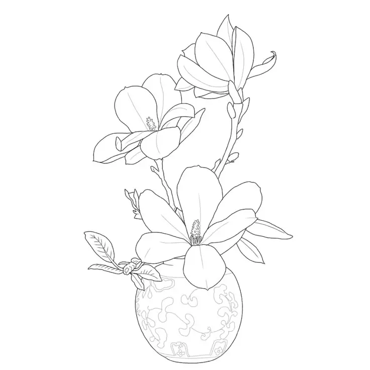 Thiết Kế Bình Hoa Tô Màu Lọ Hoa Độc Đáo 13