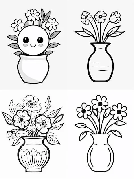 Thiết Kế Bình Hoa Tô Màu Lọ Hoa Độc Đáo 34