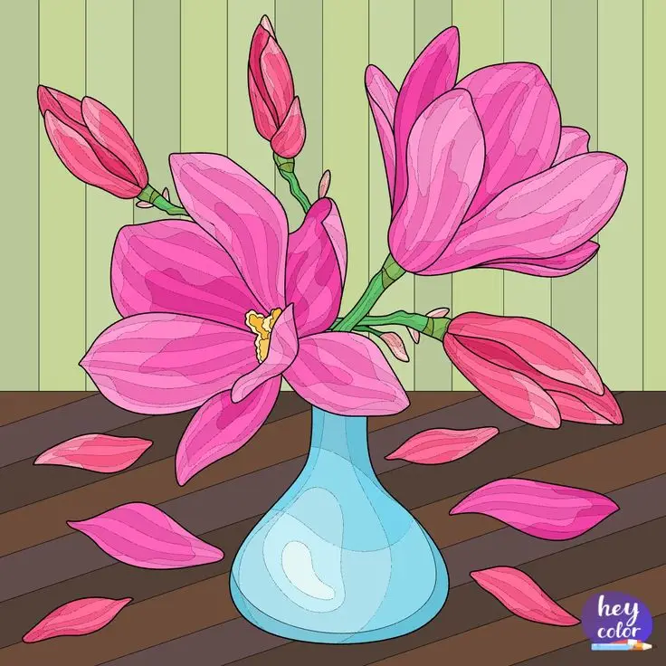 Thiết Kế Bình Hoa Tô Màu Lọ Hoa Độc Đáo 40