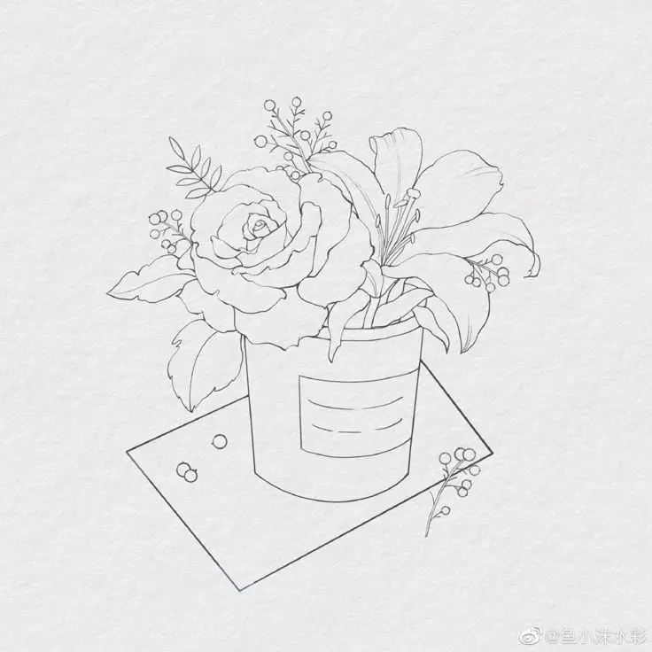 Thiết Kế Bình Hoa Tô Màu Lọ Hoa Độc Đáo 42