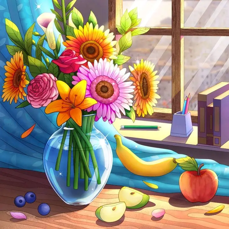 Thiết Kế Bình Hoa Tô Màu Lọ Hoa Độc Đáo 46