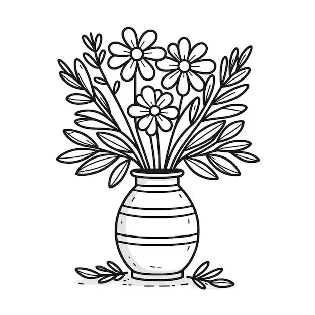 Thiết Kế Bình Hoa Tô Màu Lọ Hoa Độc Đáo 56