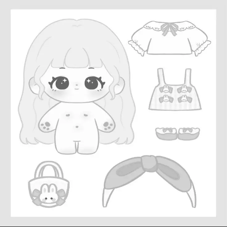 Búp bê giấy tô màu anime: Khám phá thế giới búp bê màu sắc 63