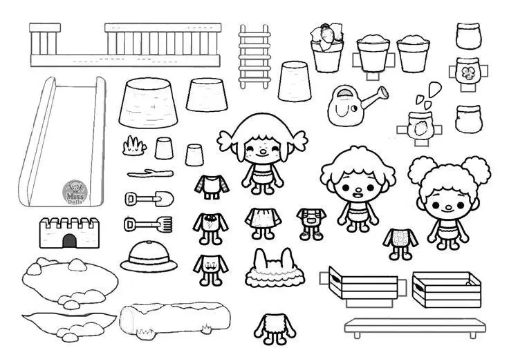 Búp Bê Tô Màu Toca Boca Đầy Sáng Tạo 5