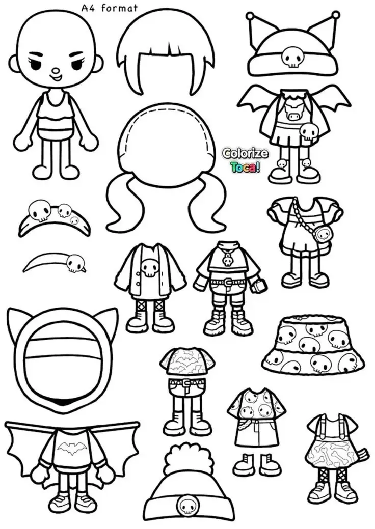 Búp Bê Tô Màu Toca Boca Đầy Sáng Tạo 13