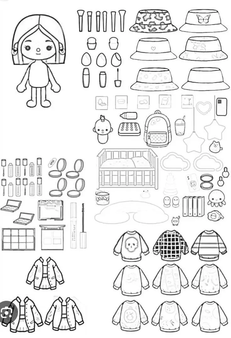 Búp Bê Tô Màu Toca Boca Đầy Sáng Tạo 14