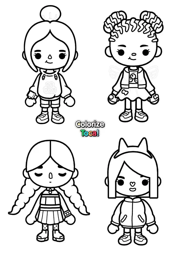 Búp Bê Tô Màu Toca Boca Đầy Sáng Tạo 20