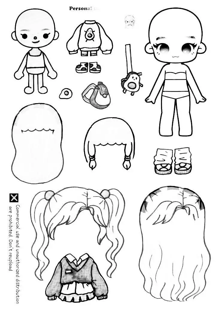 Búp Bê Tô Màu Toca Boca Đầy Sáng Tạo 26