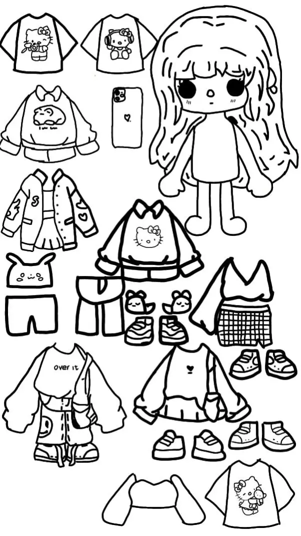 Búp Bê Tô Màu Toca Boca Đầy Sáng Tạo 30