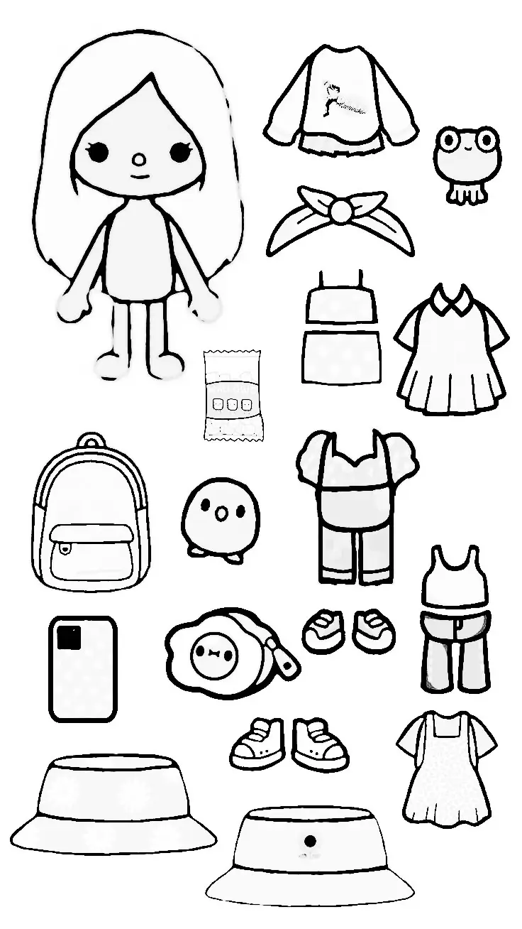 Búp Bê Tô Màu Toca Boca Đầy Sáng Tạo 33