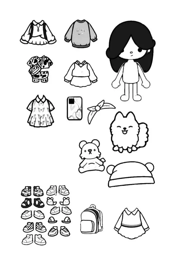 Búp Bê Tô Màu Toca Boca Đầy Sáng Tạo 46