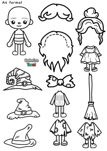 Búp Bê Tô Màu Toca Boca Đầy Sáng Tạo 50