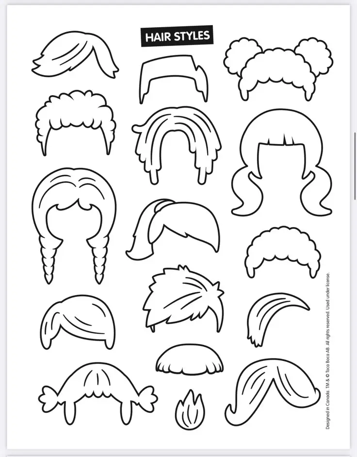 Búp Bê Tô Màu Toca Boca Đầy Sáng Tạo 58