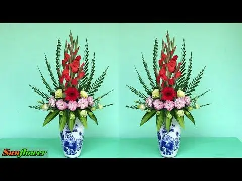 Cách cắm hoa lay ơn ngày Tết: Ý tưởng đẹp cho không gian của bạn 20