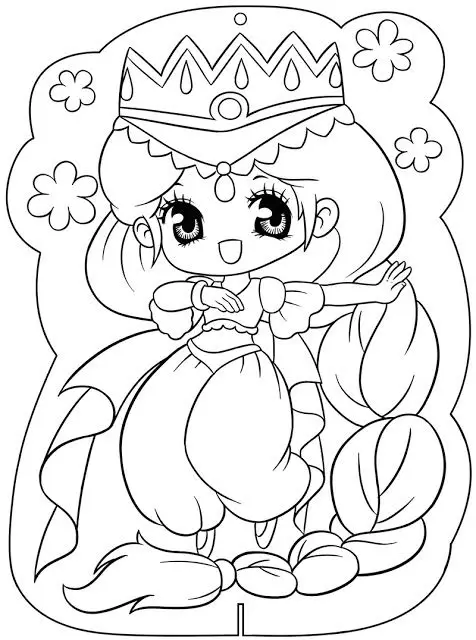 Chibi Tranh Tô Màu Công Chúa: Tăng Cường Sáng Tạo Với 100 Hình Ảnh 13