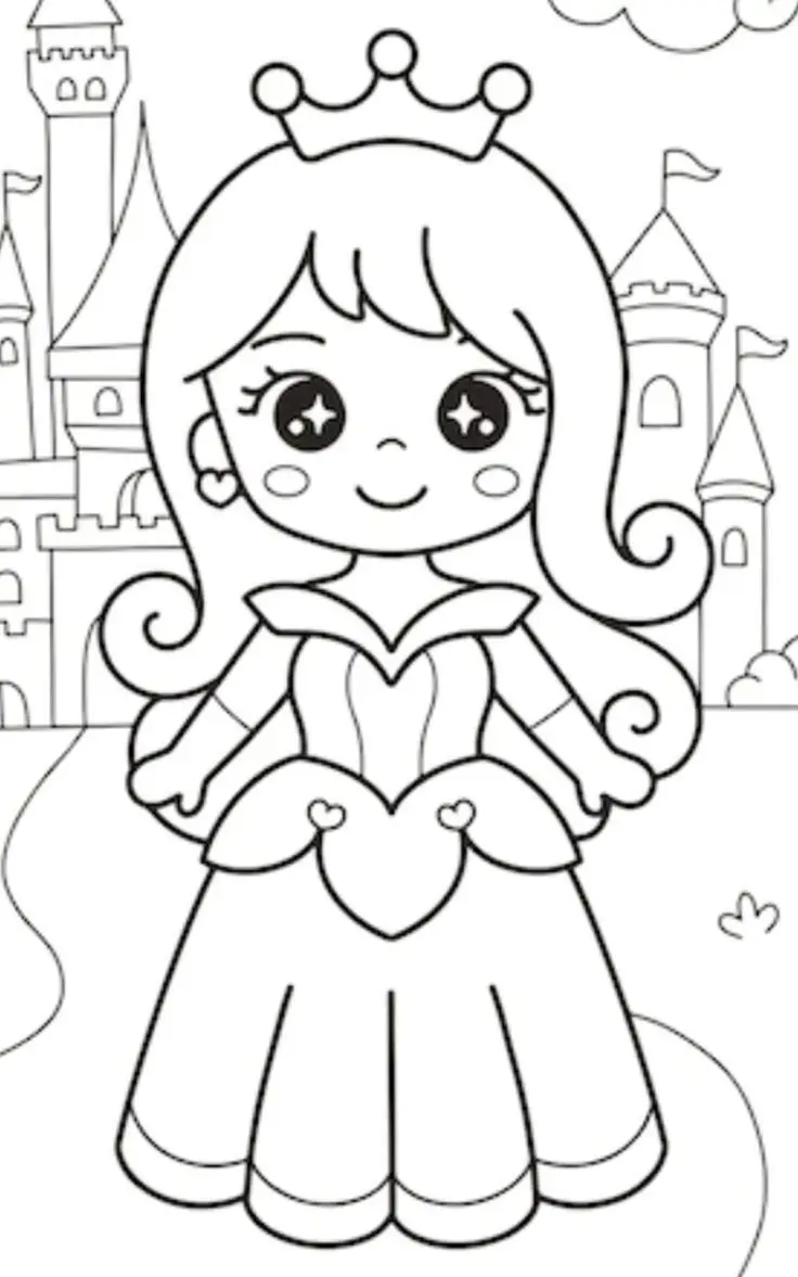 Chibi Tranh Tô Màu Công Chúa: Tăng Cường Sáng Tạo Với 100 Hình Ảnh 28