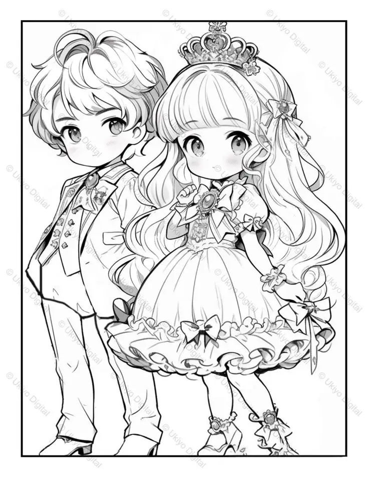 Chibi Tranh Tô Màu Công Chúa: Tăng Cường Sáng Tạo Với 100 Hình Ảnh 46