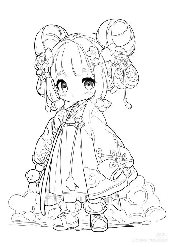 Chibi Tranh Tô Màu Công Chúa: Tăng Cường Sáng Tạo Với 100 Hình Ảnh 49