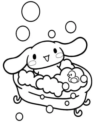 Cinnamon rolls coloring pages - Tô màu Cinnamoroll dễ thương 8