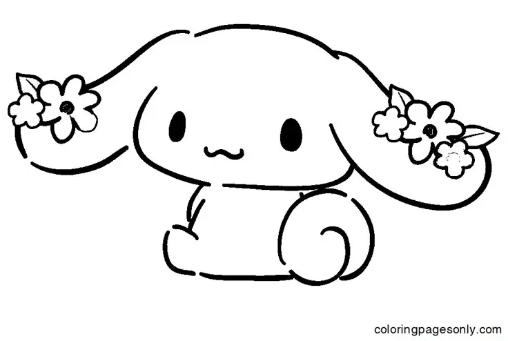 Cinnamon rolls coloring pages - Tô màu Cinnamoroll dễ thương 27