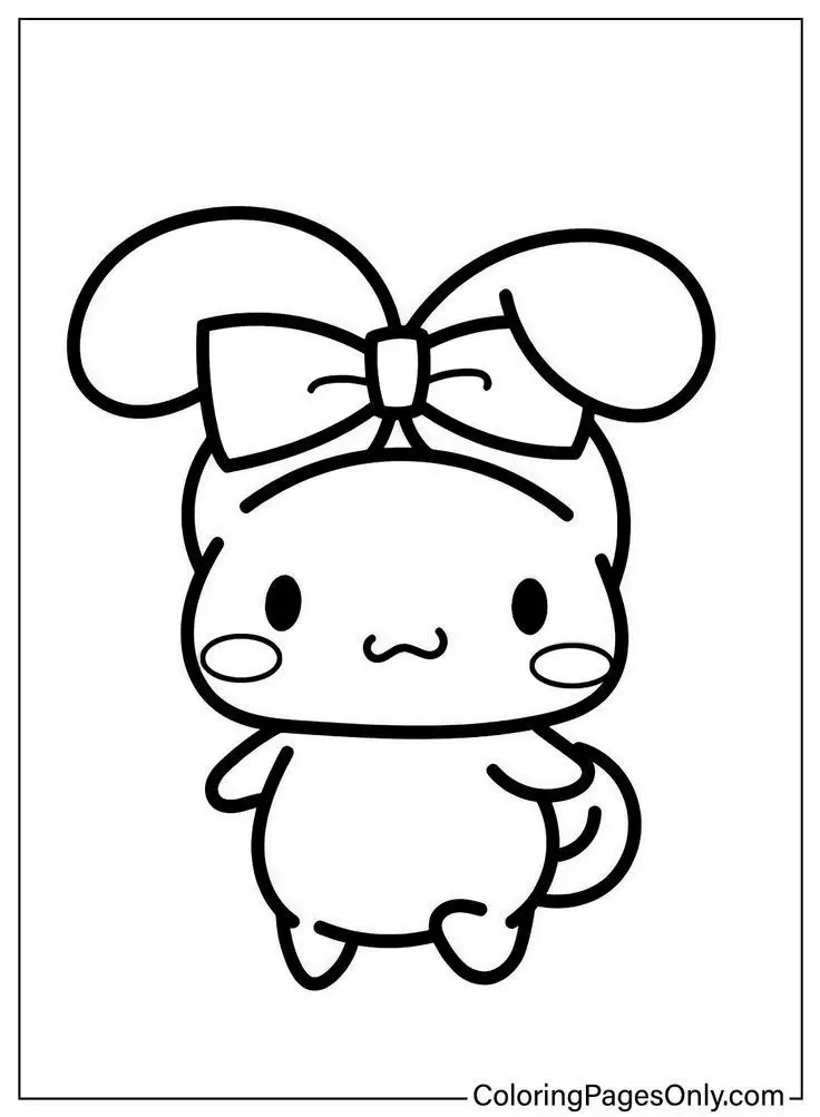 Cinnamon rolls coloring pages - Tô màu Cinnamoroll dễ thương 47