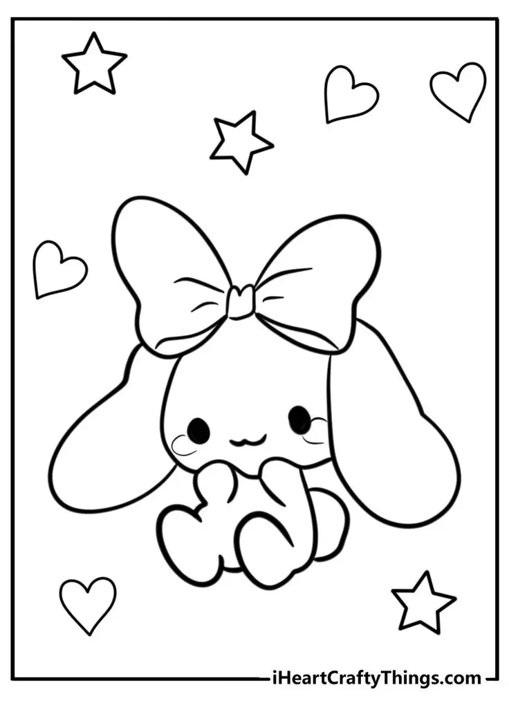 Cinnamon rolls coloring pages - Tô màu Cinnamoroll dễ thương 56