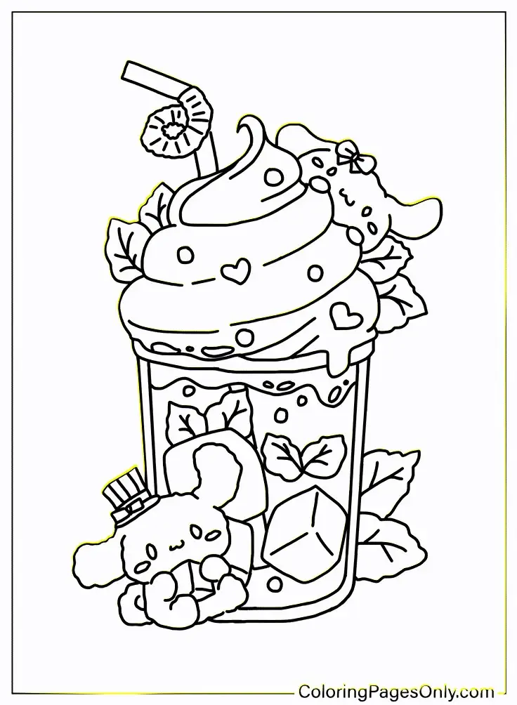Cinnamon rolls coloring pages - Tô màu Cinnamoroll dễ thương 61