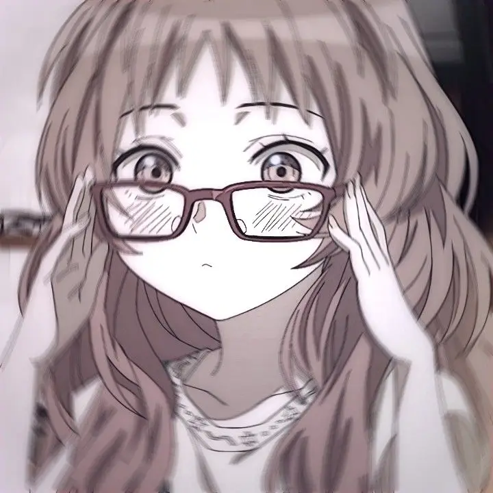 Hình avatar đẹp anime cô gái cầm điện thoại che mặt 25