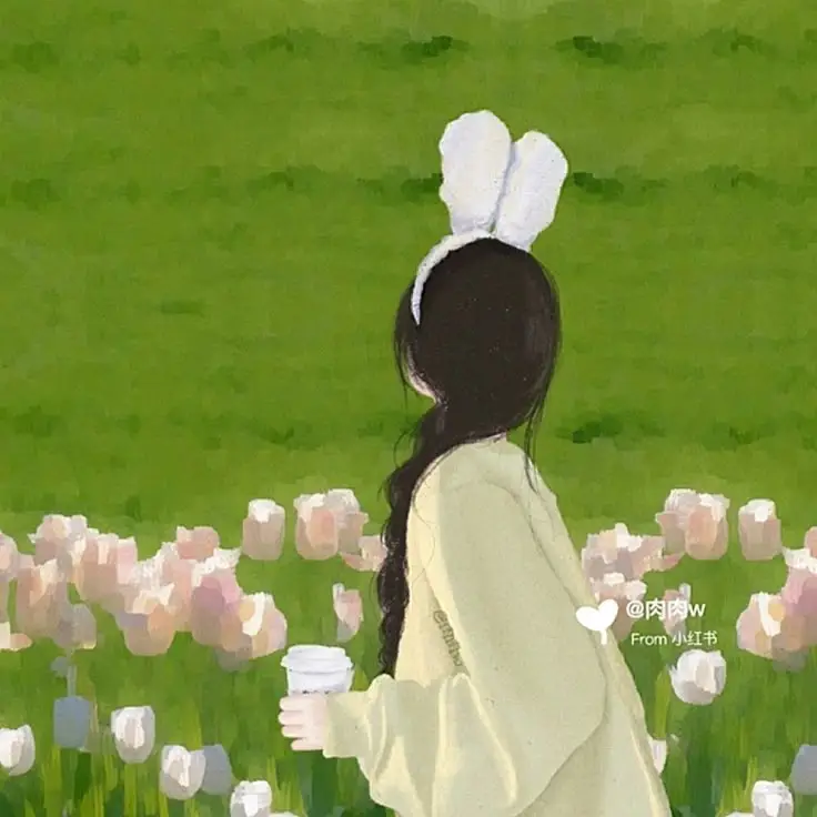 Hình avatar đẹp anime cô gái cầm điện thoại che mặt 42