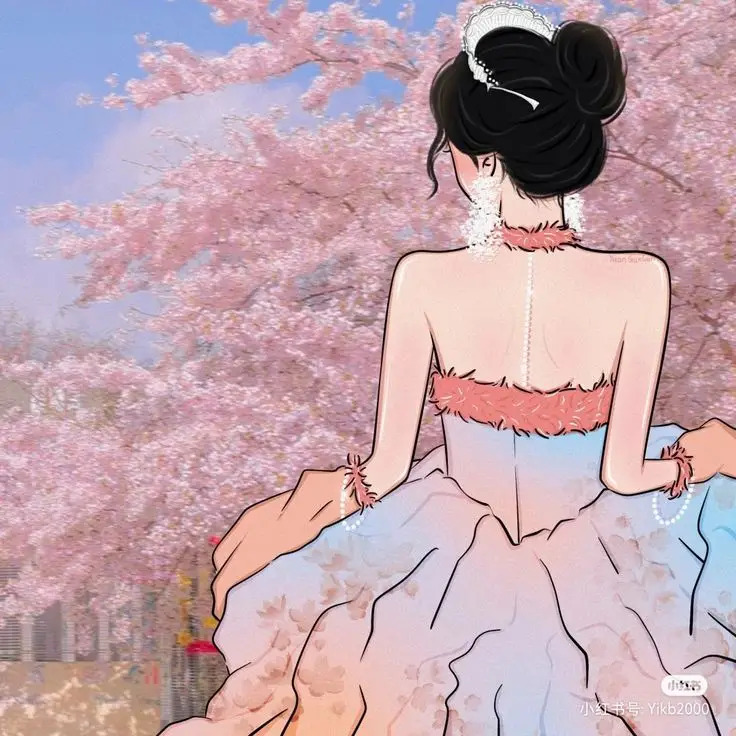 Hình avatar đẹp anime cô gái cầm điện thoại che mặt 68