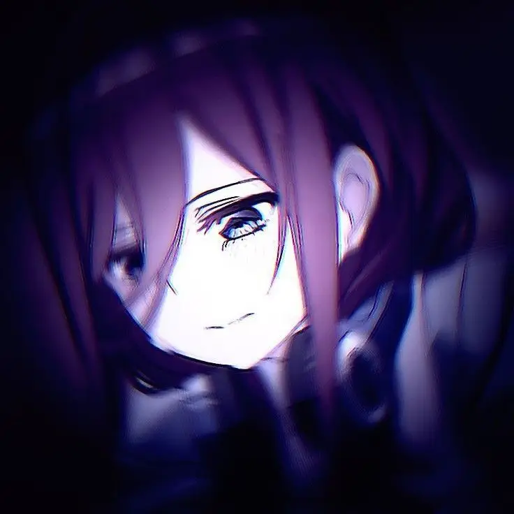 Hình avatar đẹp anime cô gái cầm điện thoại che mặt 72