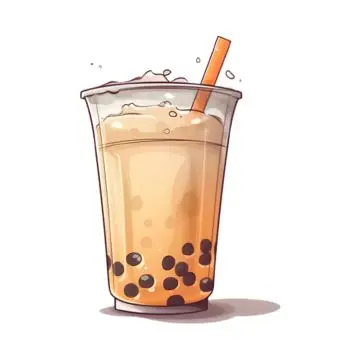 Cô gái uống trà sữa chibi dễ thương 22