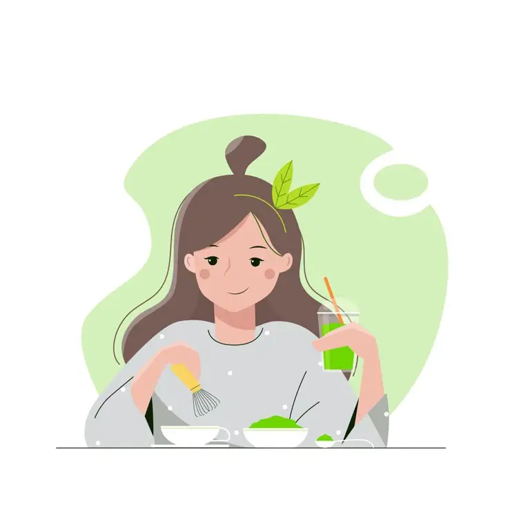 Cô gái uống trà sữa chibi dễ thương 29