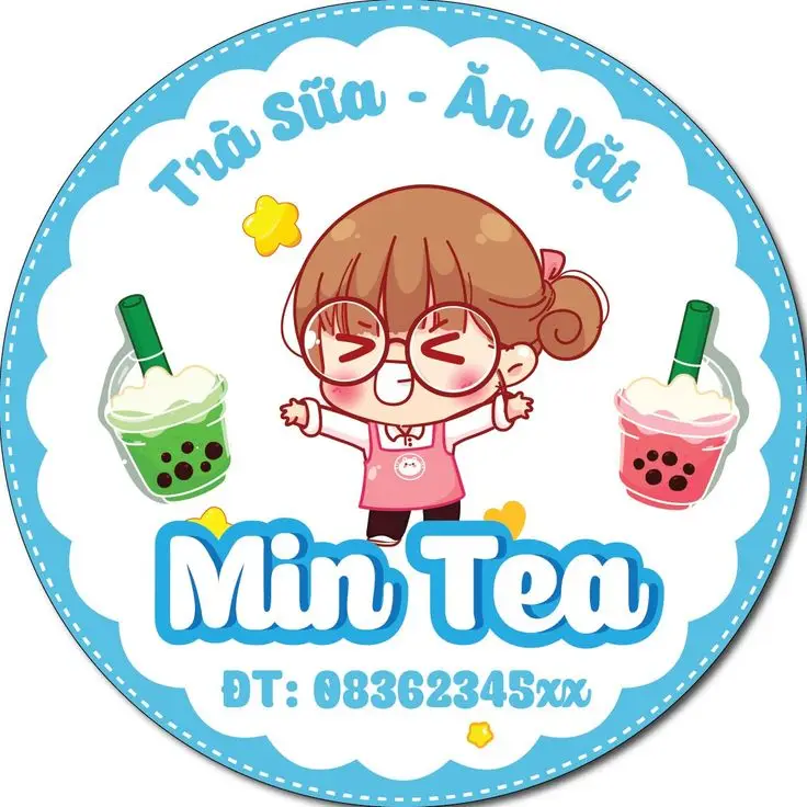 Cô gái uống trà sữa chibi dễ thương 30