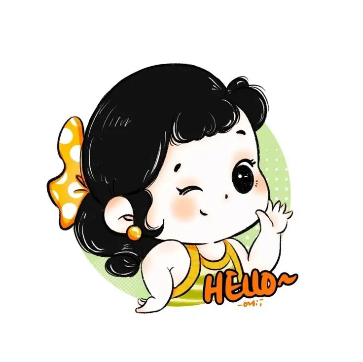 Cô gái uống trà sữa chibi dễ thương 31