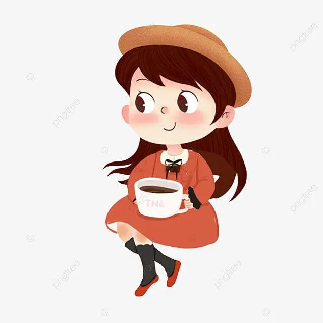 Cô gái uống trà sữa chibi dễ thương 33