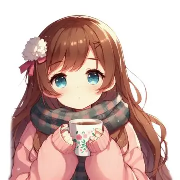 Cô gái uống trà sữa chibi dễ thương 35