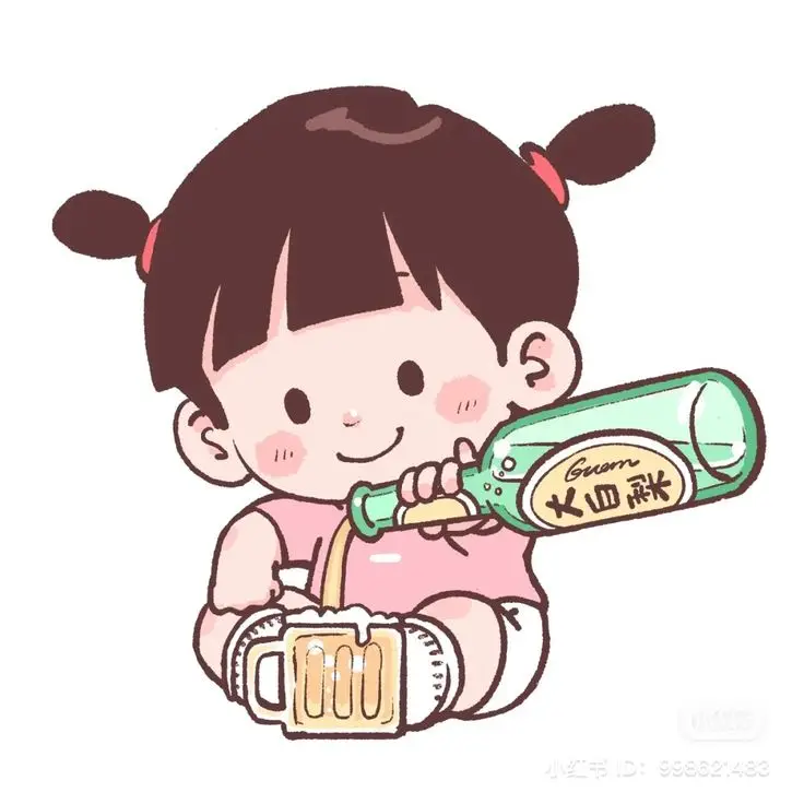 Cô gái uống trà sữa chibi dễ thương 59