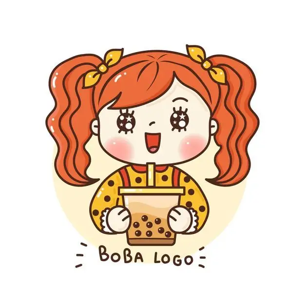 Cô gái uống trà sữa chibi dễ thương 60