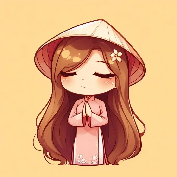 Cô gái uống trà sữa chibi dễ thương 64