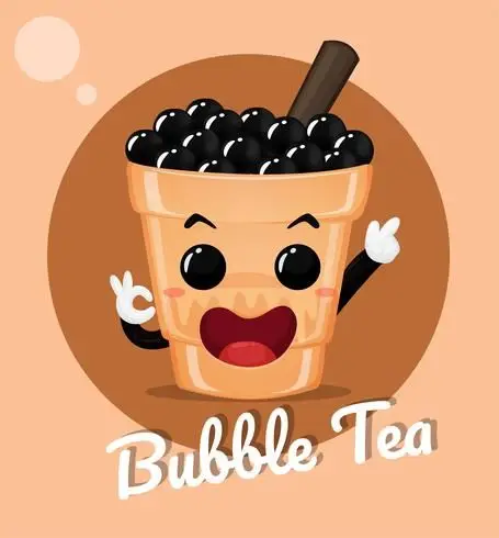 Cô gái uống trà sữa chibi dễ thương 68