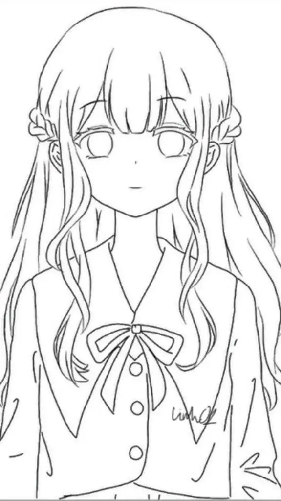 Cô Gái Vẽ Anime Đơn Giản: Nghệ Thuật Vẽ Chân Dung 4