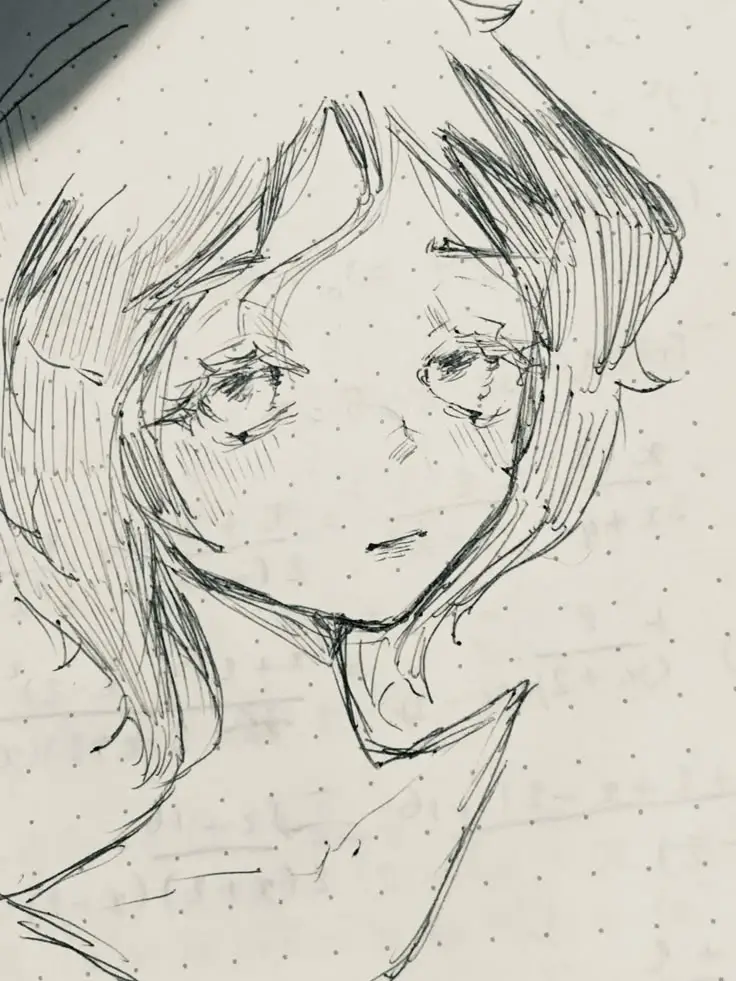 Cô Gái Vẽ Anime Đơn Giản: Nghệ Thuật Vẽ Chân Dung 15